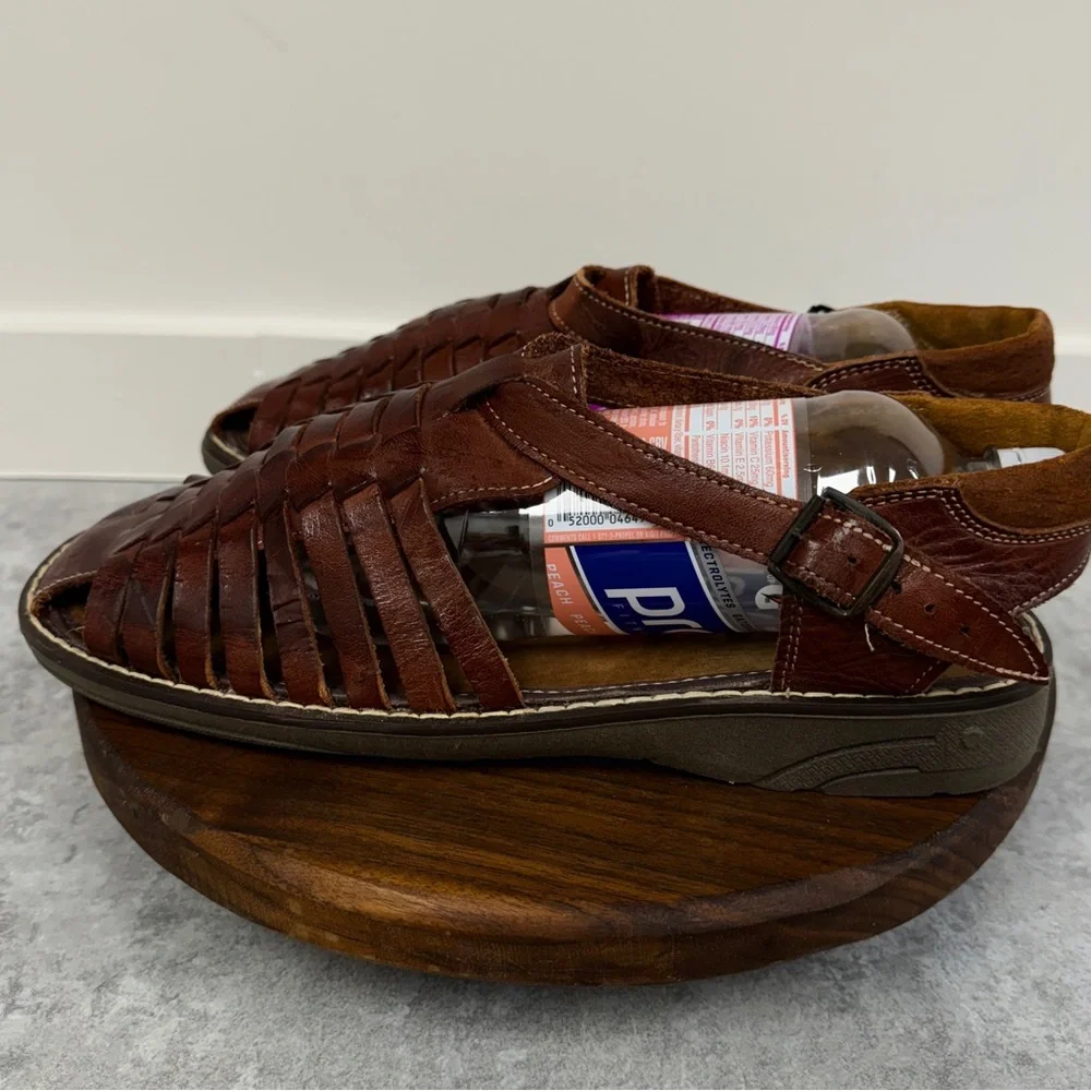 Brown Leather‎ Sandals